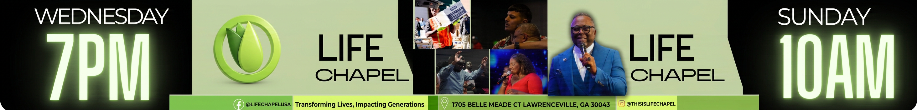 Life Chapel — Wednesday 7 PM and Sunday 10 AM at 1705 Belle Meade Court, Lawrenceville, GA 30043